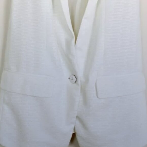 RAG & BONE White Ines Blazerstyle Racerback Vest xs - Picture 6 of 9